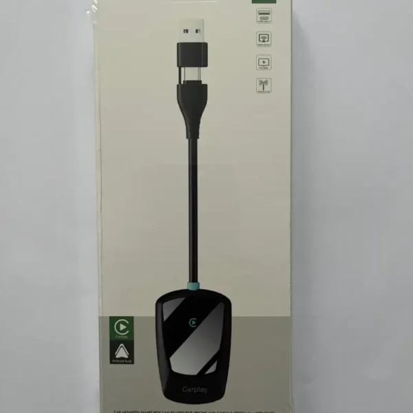 Adaptateur CarPlay sans fil P60 boitier CarPlay Android Auto USB iPhone voiture